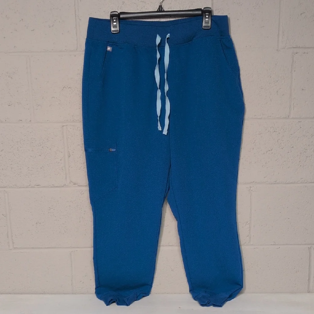 FIGS Zamora Jogger Scrub Pants, Women's Size XL, Royal Blue, EUC - Picture 2 of 7